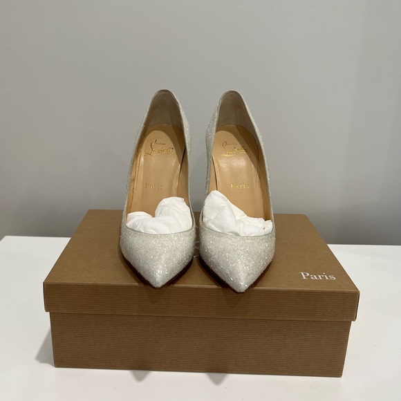 Christian Louboutin Pigalle Follies 100mm sparkly - Picture 2 of 9